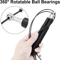 Corde à sauter réglable de vitesse de sport de roulement à billes de pivot de 360 degrés de forme physique