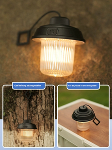 Lanterna da Campeggio Retrò a Forma di Cavallo con 3 Modalità di Luce Calda, Batteria da 1200mAh in ABS+Gel di Silice - Product Image 4