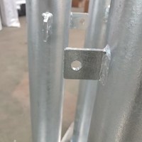 Structure en tube d'acier, fabrication sur mesure par soudage, tubes carrés et ronds, galvanisation à chaud, surface peinte