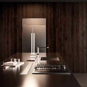 Cucina Componibile in Acciaio Inox di Alta Qualità, Design Moderno con Isole e Armadietti - Product Image 2