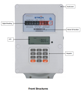 Pengukur Aliran Gas Stron Afrika Selatan STS Kontrol Katup Otomatis Cerdas Pembacaan Jarak Jauh Aluminium Gas Cair/Gas Alam - Product Image 1