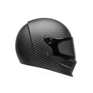 Casco moto in fibra di carbonio nero casco moto personalizzato in fibra di carbonio