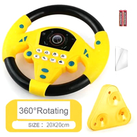 LKTOYS B/O Jouet de voiture électrique de simulation de conduite en plastique pour bébé et enfant avec volant