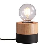 Lampe de table led noire 4W de forme ronde au design moderne et simple