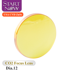 Lentille optique CVD ZnSe Startnow USA <span class=keywords><strong>D12</strong></span> F38.1 Dia.12mm F38.1 50.8 50.8mm 1.5\" 2\" Lentille de focalisation pour machine laser CO2 - Product Image 1
