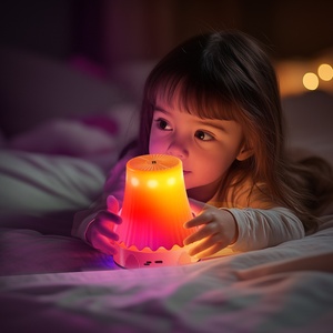 Lampe de table à hauteur réglable avec capteur de geste, lumière RGB, batterie au lithium rechargeable, lampe d'ambiance de chevet pour chambre à coucher - Product Image 6