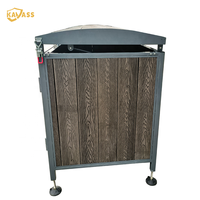 KAVASS Sacs à ordures à cordon pour poubelle de sécurité Poubelle Street City Waste Bin Container Outdoor