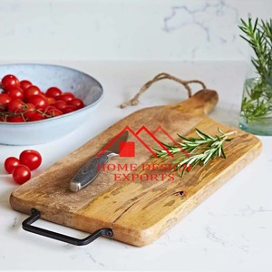 Planches et plateau de service avec hacher de cuisine en bois de qualité supérieure - Product Image 1