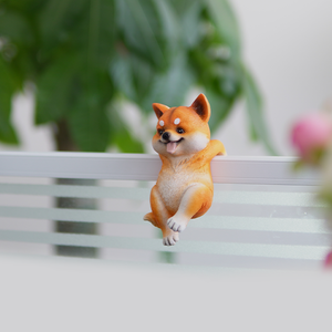 Simulado <span class=keywords><strong>Shiba</strong></span> <span class=keywords><strong>Inu</strong></span> cachorro resina artesanía maceta Decoración Accesorios para bonsái adornos patio balcón jardín Oficina pequeño - Product Image 4