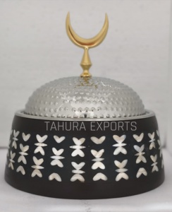 Cazuela de metal hecha a mano para servir en fiestas, calentador de alimentos, olla caliente, cazuela para uso en bodas y hoteles con olla para fregona - Product Image 1