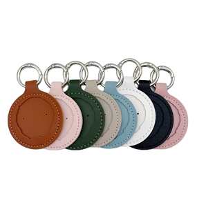 หนัง PU ทนทานมีพื้นผิว สำหรับใส่ AirTag พร้อมตัวล็อคแบบก้ามปู ที่ใส่บัตรประจำตัวรูปทรงสี่เหลี่ยมผืนผ้า สำหรับห้องพักโรงแรม สำนักงาน กระเป๋าใส่ของ ใหม่ - Product Image 1
