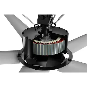 Ventilation Energy Saving Hvls Large Air Circulation Industrial Ceiling Fan Hanging Workshop Factory Hvls Fan Ceiling