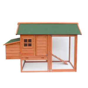 Casa de pollo de madera para exteriores Casa de aves de corral de gallinero grande con bandeja de fácil limpieza
