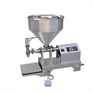 Semi automatic Paste Liquid Filling Machine Honey Meat Paste Sauce <b>Small</b> Servo Vertical Filling Machine <b>small</b> <b>bottle</b> filling mac - Product Image 2