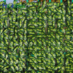 Valla de hoja de plástico artificial al por mayor, certificado UV para pared, pared verde, arbustos, árboles, plantas - Product Image 1