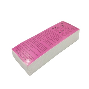 OEM Custom Disposable Soft Wax Strips Paper Eyebrow Depilatory Roll Waxing Strips For Body Hair Removal