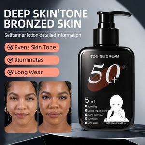 DK'DE Bronzer Tone Up Cream, Brillo Bronceado Natural, Hidratante y Nutritivo para el Cuidado de la Piel, Unifica el Tono de la Piel, Crema Hidratante <span class=keywords><strong>con</strong></span> <span class=keywords><strong>Color</strong></span>, Base de Maquillaje - Product Image 1