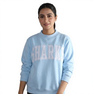 เสื้อสเวตเชิ้ตคอเต่าผู้หญิง SHARKS Winter ผ้าฝ้าย 100% แบบสั่งทำพิเศษ เนื้อผ้าหนานุ่ม สไตล์สตรีทแวร์ ผ้าฟลีซเปล่าจากผู้ผลิต - Product Image 1