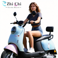 Mini-motocyclette électrique 500W 48V au design élégant et dégradé, avec décorations mignonnes de dessins animés, pour usage domestique quotidien, vélo électrique urbain, Europe