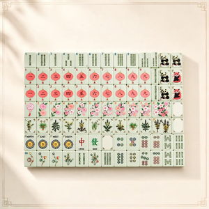 Juego de Mahjong Americano Panda Personalizado de Primera Calidad con 160 Fichas, Juego de Mahjong de Acrílico Transparente de Lujo Grabado para Adultos - Product Image 4