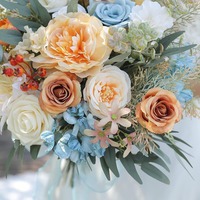 Rozen Pioenrozen Hoge Kwaliteit Kunstzijde Bruidsboeketten Decoratie Groothandel Arrangement Bloemstuk Bulk Kunstzijde Bloemen