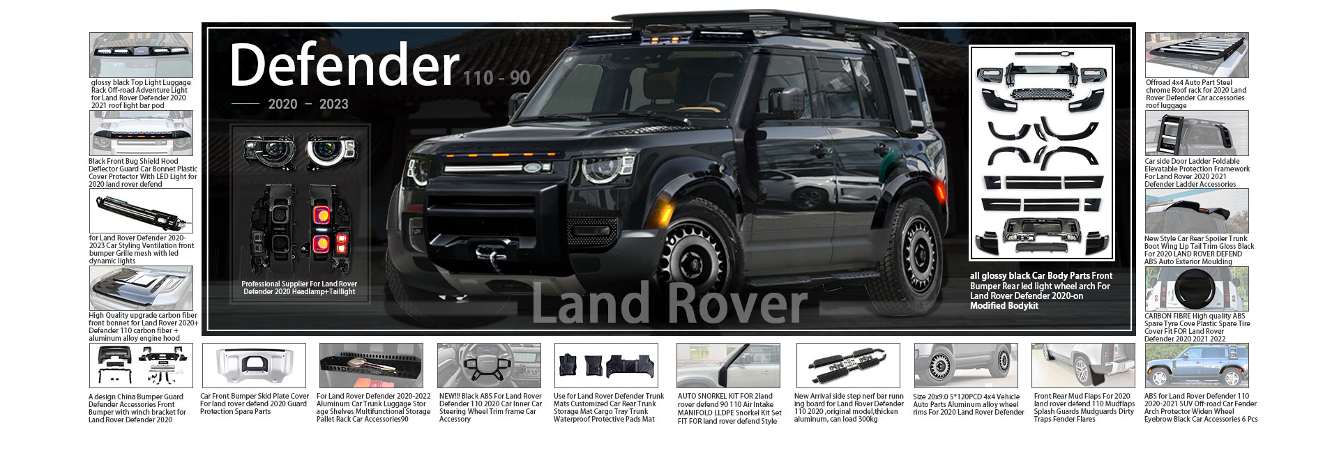 Copertura Protettiva Per Paraurti Posteriore LR Defender 110 (2020-2022) - Nero, Antigraffio, In TPE - Foto 6