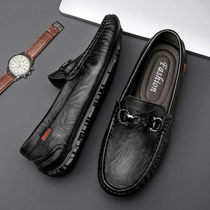 Zapatos de Cuero Genuino para Hombre, Mocasines Casuales con Suela Suave, Personalizables, Gran Venta - Product Image 3