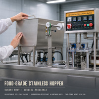 Machine de remplissage et de scellage automatique pneumatique avec capteur photoélectrique et double scellage à chaud pour usine alimentaire