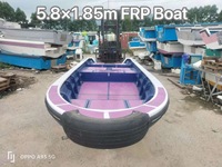 Perahu Pancing Fiberglass/Yacht FRP Baru 19ft/5.8m untuk Rekreasi/Olahraga/Penumpang/Pelayaran/Pariwisata dengan Mesin Tempel Bensin