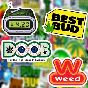 สติกเกอร์ตกแต่งรูปการ์ตูนโรงงานสีเขียว INS สติกเกอร์ตกแต่งแล็ปท็อป iPad สติกเกอร์กันน้ำ - Product Image 1