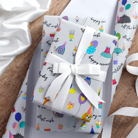 Papier d'emballage cadeau jetable en silicone enduit, vierge, 43x300cm, Zhejiang Rath Packaging