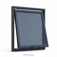 Kaca Surya SOL BIPV CdTe Pivot Window Central Rotation 40% VLT Penghasil Energi