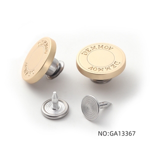 Cổ Điển 20Mm Denim Nút Đinh Tán Mở Cap Kẽm Hợp Kim Biểu Tượng Tùy Chỉnh Nút Quần Jean Cho Áo Khoác - Product Image 3