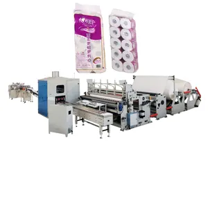 Lamination toilet paper rewinding machine production line