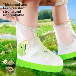 97YH Cubrezapatos de Lluvia para Niños, de PVC, Impermeables, Antideslizantes, Gruesos, Resistentes al Desgaste, para Días Lluviosos - Product Image 5