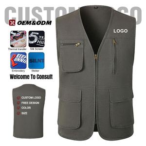 Chaleco de Trabajo Transpirable de Algodón con Múltiples Bolsillos y Pantalones para Fotografía, Publicidad y Promoción de Eventos, Fabricación OEM - Product Image 3