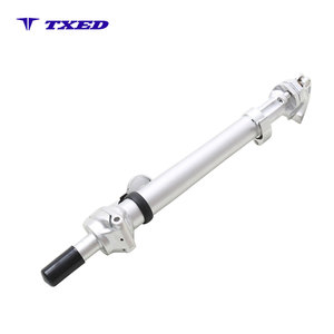 Zhihangda 8 Potence de vélo télescopique à rotation droite à dégagement rapide filetée ZHD-YW9 25.4x65mm Trou inférieur 38.1x265mm Sablée à la finition fine - Product Image 2