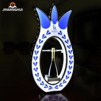 Présentoir à bouteille de tequila LED clignotant de haute qualité LiqVis, service VIP, support en acrylique pour la publicité en bar