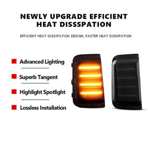 Nouveau clignotant de rétroviseur à LED dynamique ambre 12V pour Peugeot <span class=keywords><strong>Boxer</strong></span> Fiat Ducato Citroën Jumper - Product Image 2