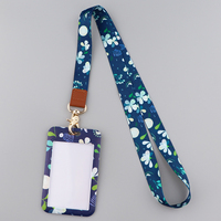 Petites feuilles lanière de cou lanières pour clés carte d'identité Anime sangles de téléphone portable porte-badge USB bricolage téléphone fleurs lanière porte-clés