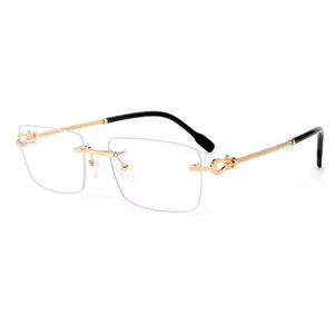 Luxury Brand Lens Designer Gafas New Eye Glasses 2026 Eyeglasses Lentes Rimless IP Titanium Lunettes Men <b>Spectacle</b> Frames - Product Image 1