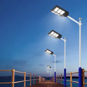 Sıcak satış entegre hepsi bir sokak lambası 500w 800w 1000w 1200w açık Led güneş enerjili sokak ışığı