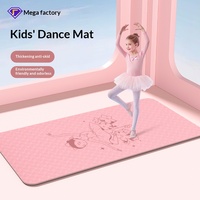 Tapis de yoga antidérapant épaissi de 8 mm pour la danse des enfants, le fitness à domicile, l'exercice, insonorisant, absorbant les chocs, design animé de dessins animés
