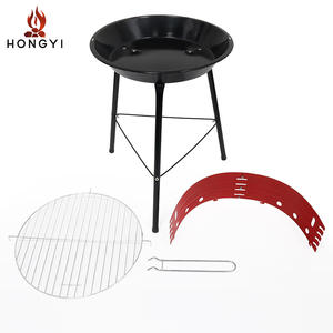 เตาบาร์บีคิวพับได้ Hongyi เตาถ่านแบบพกพาสำหรับ 3-5 คน เหมาะสำหรับตั้งแคมป์กลางแจ้ง พร้อมขาตั้งและตะแกรง - Product Image 3