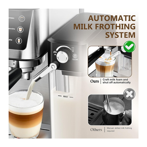 Máy pha cà phê và pha cà phê thông minh 20-Bar Máy pha cà phê màn hình cảm ứng lập trình đa chức năng sử dụng tại nhà - Product Image 4