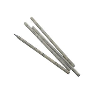 Lápiz de Papel Reciclado Ecológico, Herramienta de Escritura para Hacer Periódicos en Chino e Inglés, Modelo HB Blanco Gris QX-Z004 con Mina Negra - Product Image 1