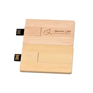 Stik Memori Usb Bambu Kayu Usb Pen Drive Usb Thumb Drive untuk Penyimpanan Hadiah Promosi