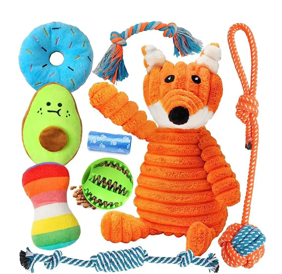 Nouveaux jouets d'entraînement et de divertissement en corde de coton de tir à la corde adaptés aux jouets de noeud pour chiens de petite et moyenne taille