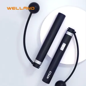 Corda de pular personalizada para treino, fio de cabo de aço pesado para treino de ginástica e treino, velocidade ajustável, exercício