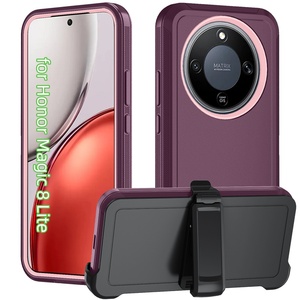 Étuis de téléphone populaires anti-chute pour Honor Magic 9 8 7 6 Lite, étui de protection avec clip ceinture, <span class=keywords><strong>coque</strong></span> arrière étanche - Product Image 1